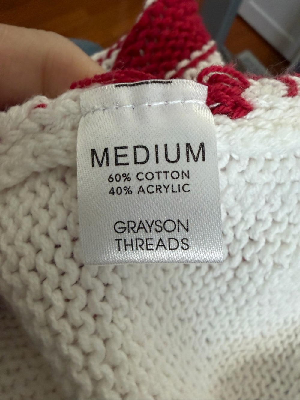 Grayson Threads Stars & Stripes Knit Crewneck - Red, White & Blue Americana Med - Picture 4 of 4